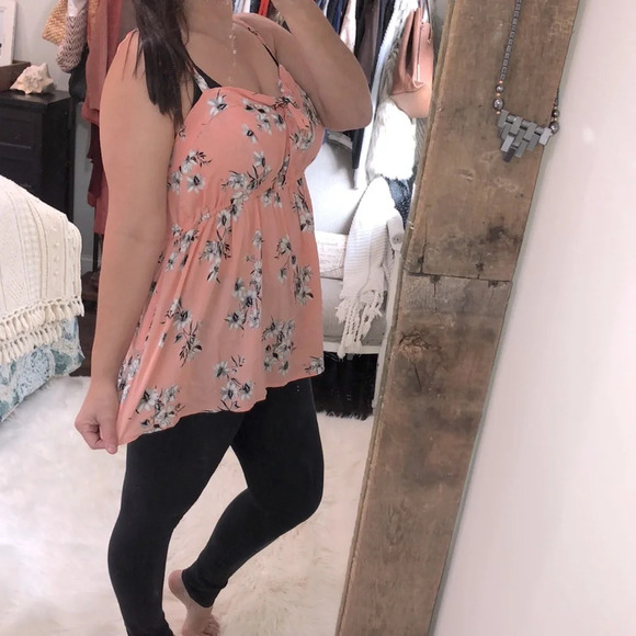 TORRID size 2X floral baby doll top - Picture 2 of 8